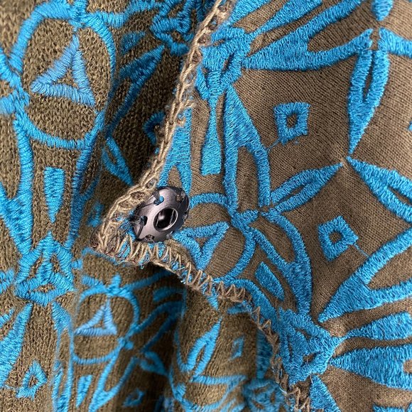 BIYA JOHNNY WAS Embroidered Wrap Duster - Picture 10 of 16